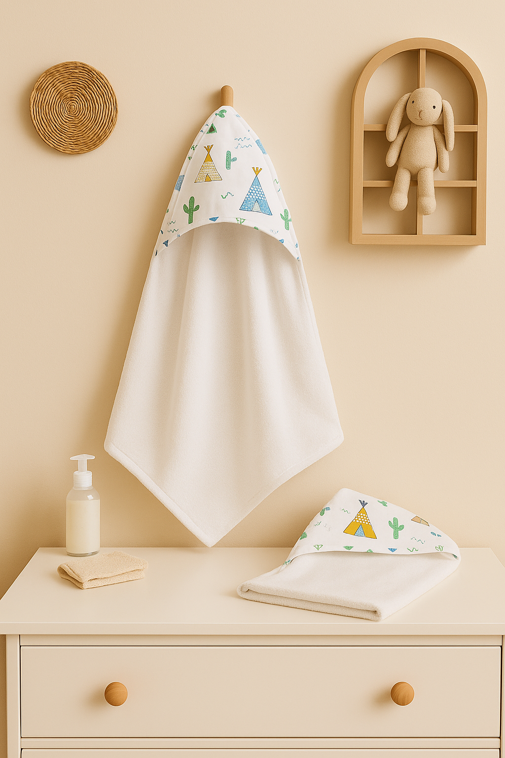 Serviette de Bain - Harmonie- Tipi ⛺️🌵⭐️ 130x70cm