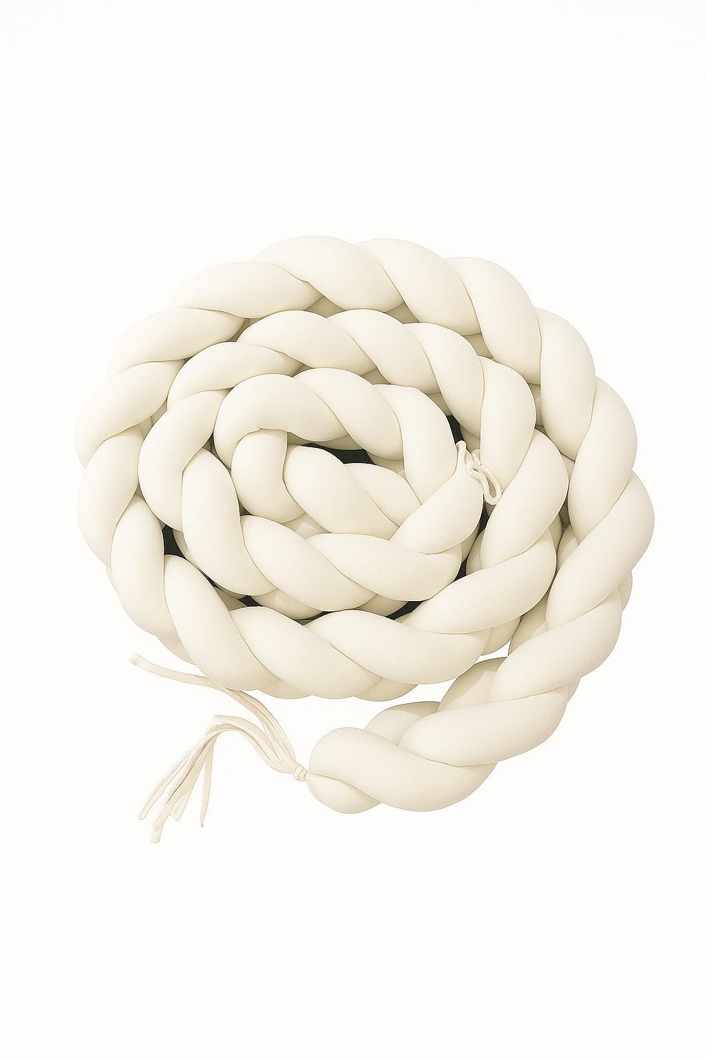 Tour de lit tressé - Blanc Cassé