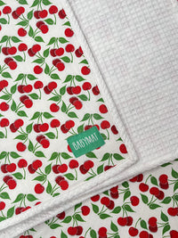 Collection Capsule - Couverture Mi-Saison  -Cerise- 100x100cm