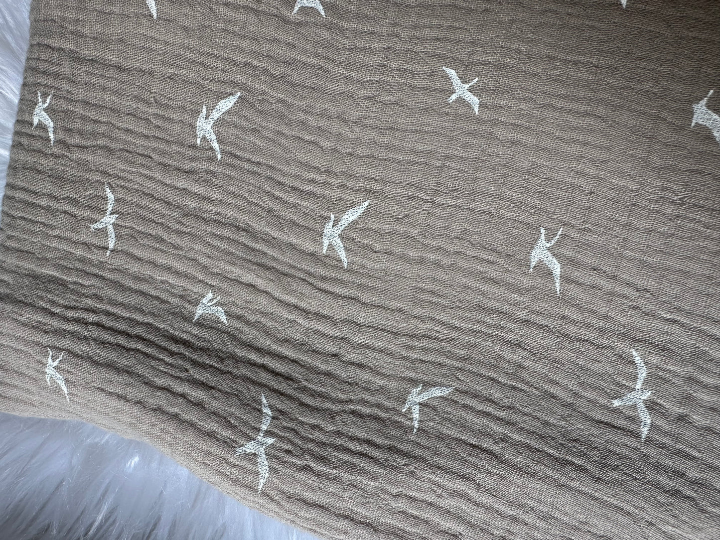 Couverture Mi-Saison - Cocon d'Ailes 🪽 - Blanc 100x100cm