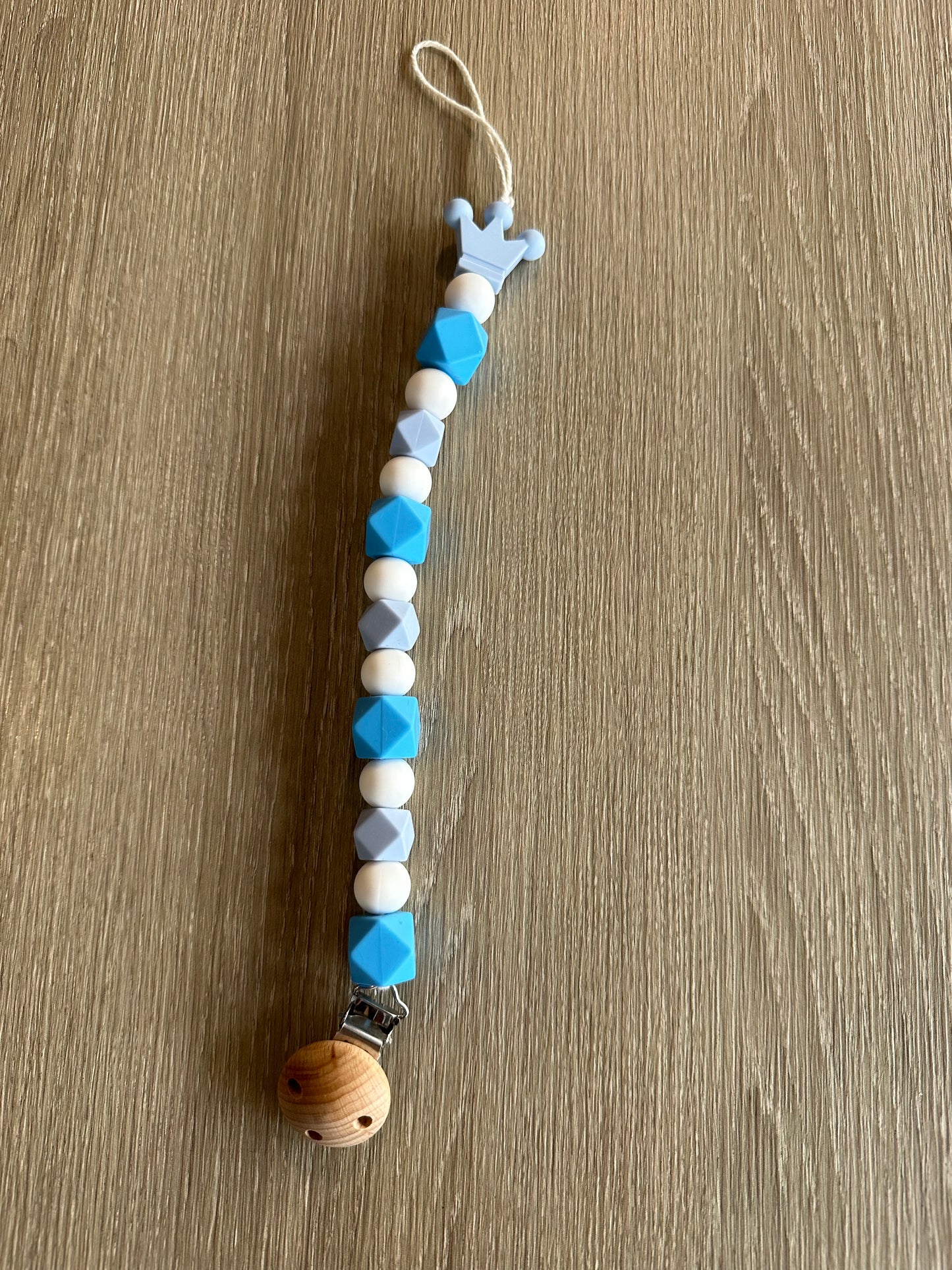 Attache sucette - King đź‘‘ - Bleu đź’™