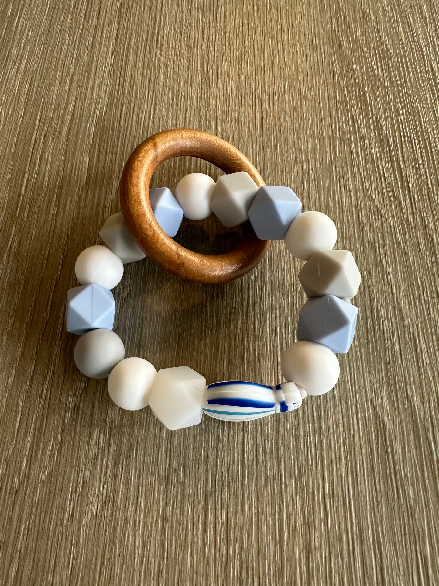 Anneau de dentition - Montgolfière Bleu 💙