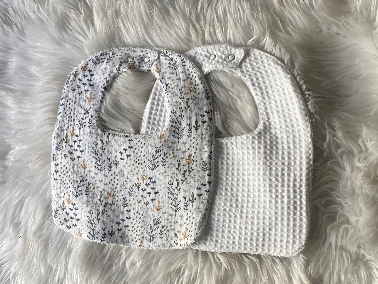 Bavoirs - Automne 🍂 x Nid d'abeille Blanc 🤍