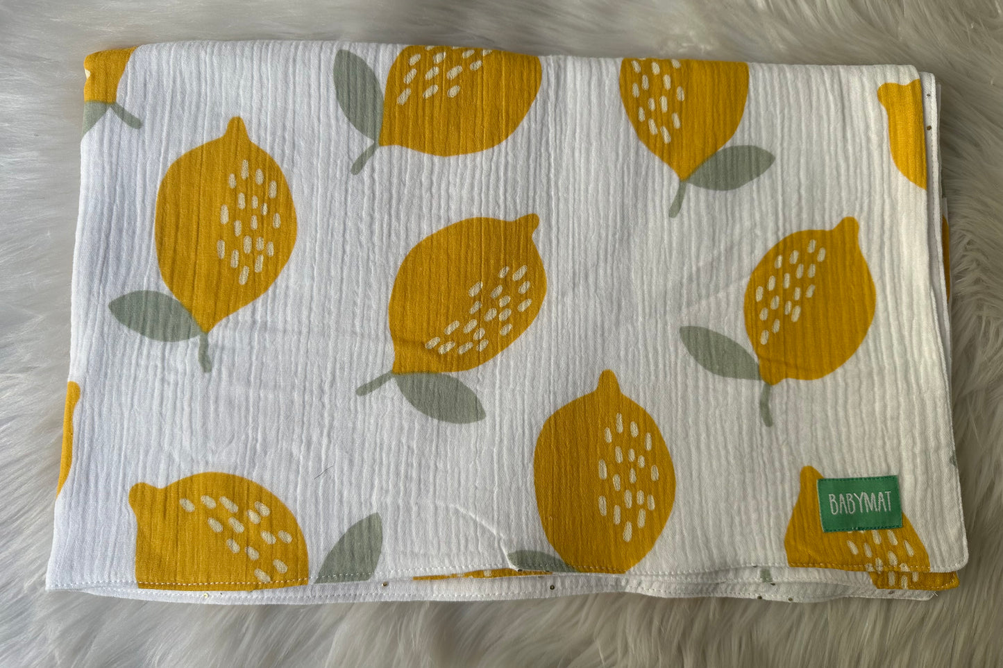 Couverture Mi-Saison -Citron 🍋 - 100x80cm