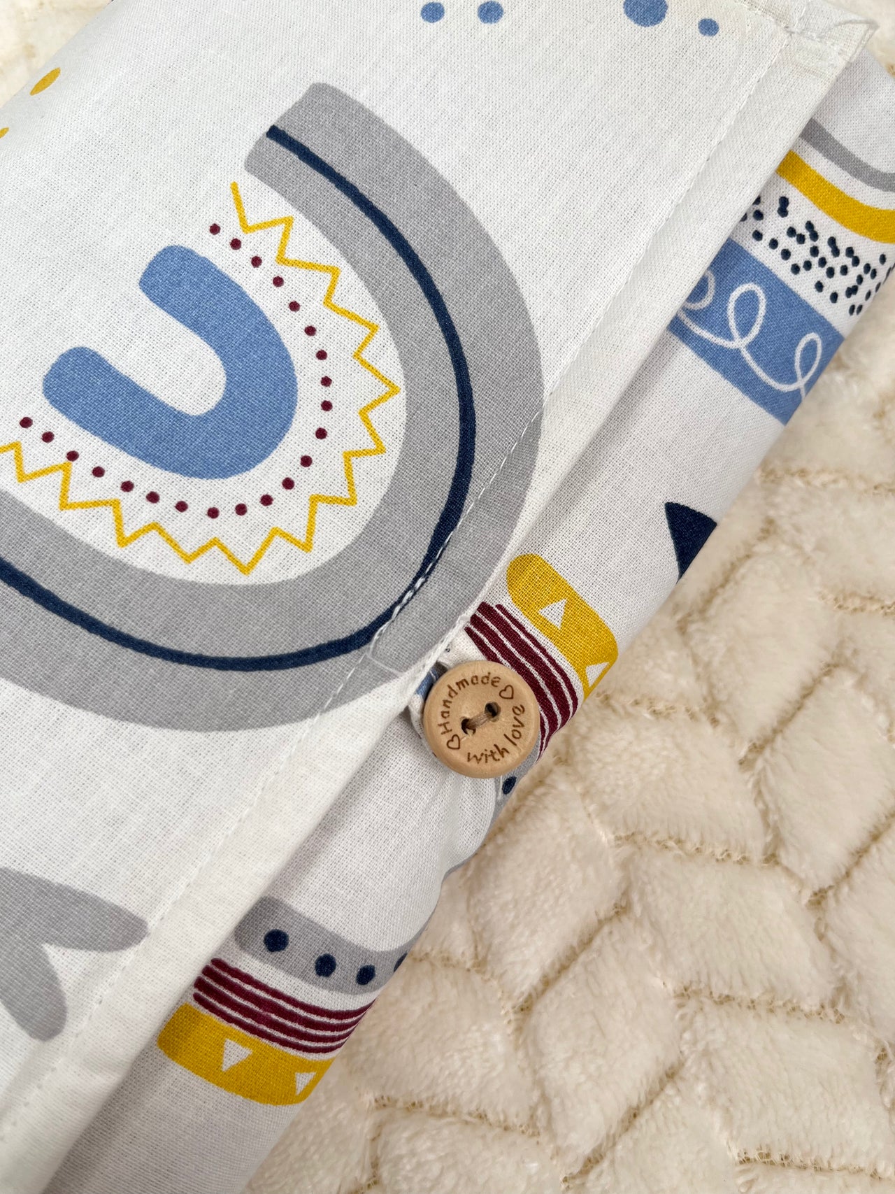 Tapis Ă  langer - Happiness Bleu
