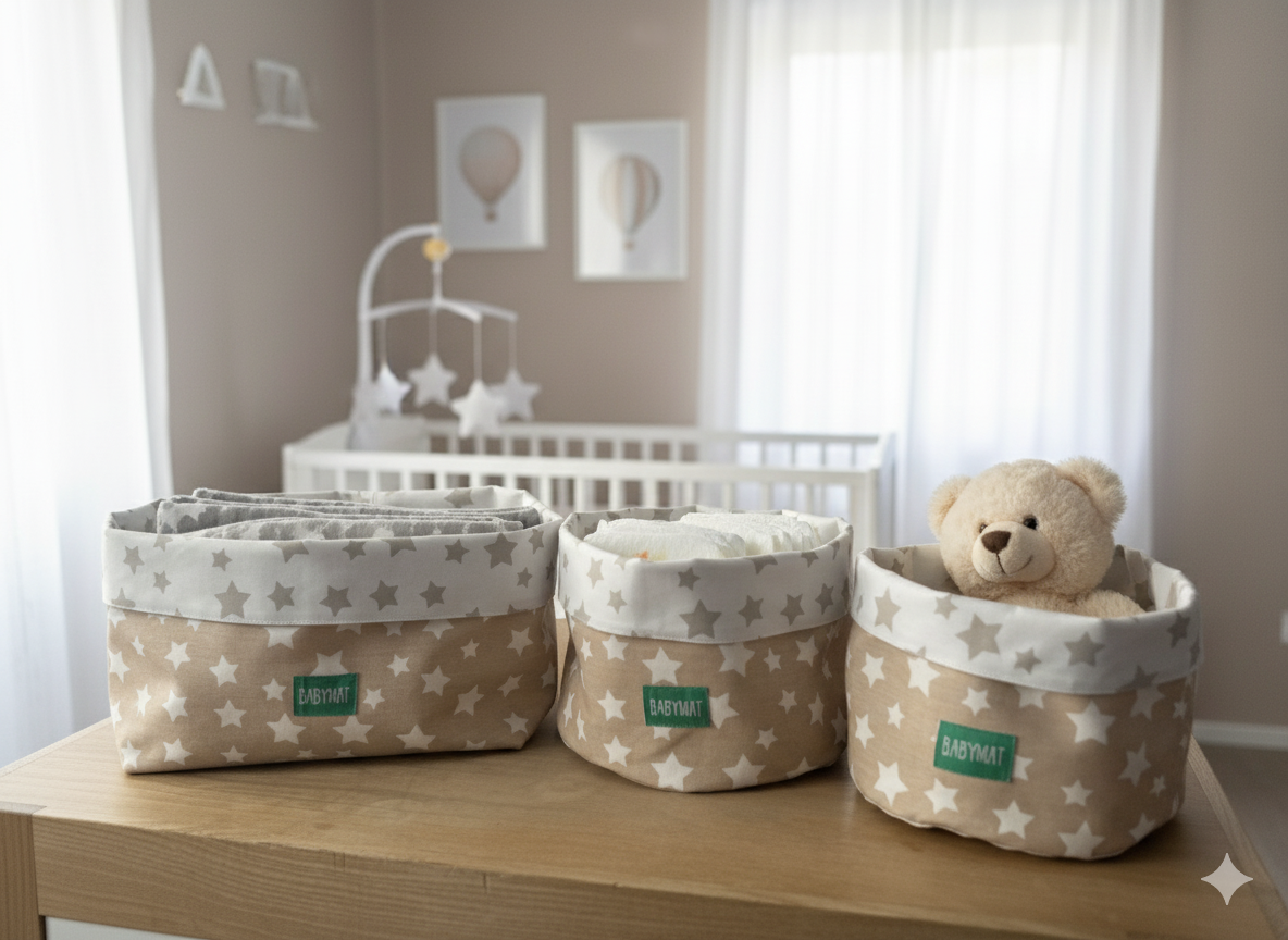 Paniers – Trio Étoiles Beiges