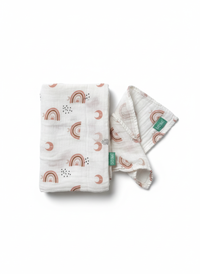 Pack de 3 Lange en mousseline- Aurore d'été