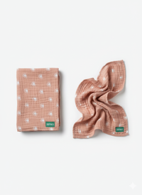 Pack de 3 Lange en mousseline- Aurore d'été