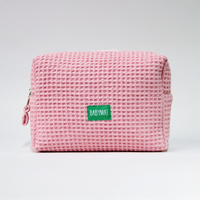 Trousse - Nid d'abeille -Rose Pétale