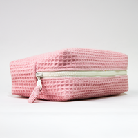 Trousse - Nid d'abeille -Rose Pétale