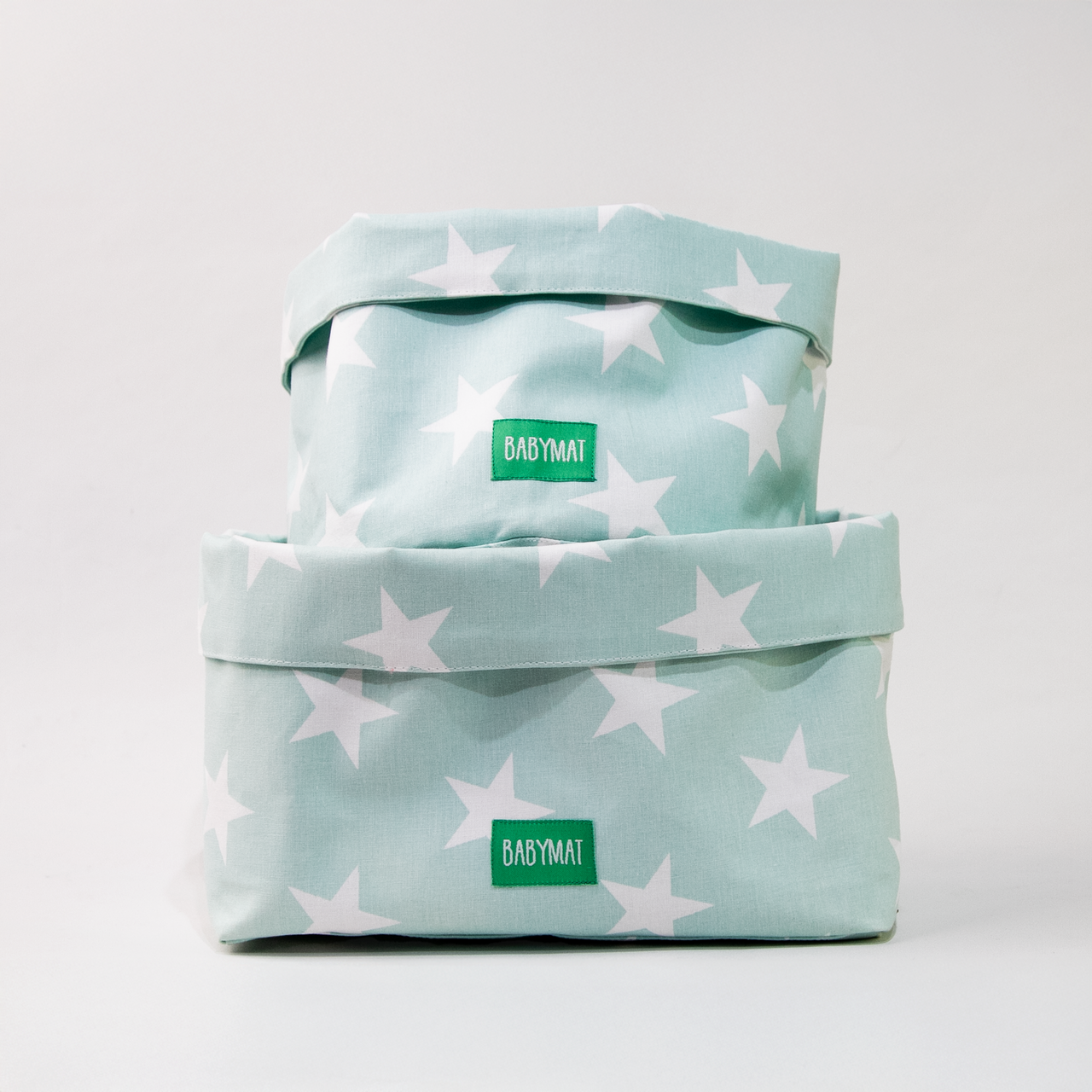 Duo de Paniers - Vert Étoiles Blanches