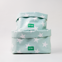 Duo de Paniers - Vert Étoiles Blanches