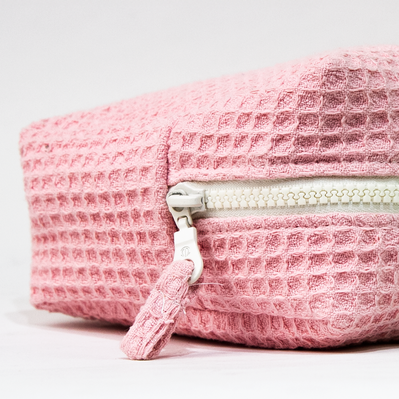 Trousse - Nid d'abeille -Rose Pétale