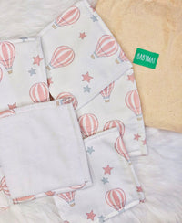 Lingettes - Montgolfière Rose