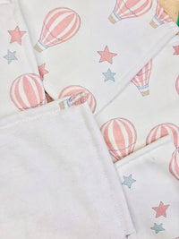 Lingettes - Montgolfière Rose