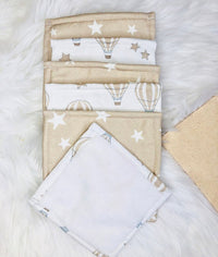 Lingettes - Montgolfière Beige