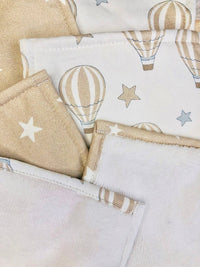 Lingettes - Montgolfière Beige