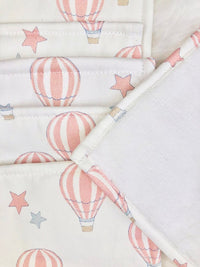 Lingettes - Montgolfière Rose