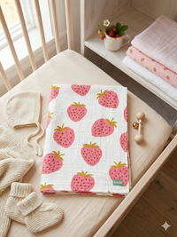 Couverture Légère - Fraise