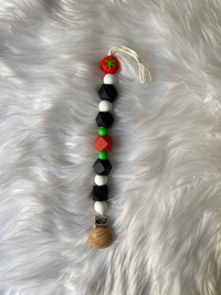 Attache sucette - Tomate - Noir