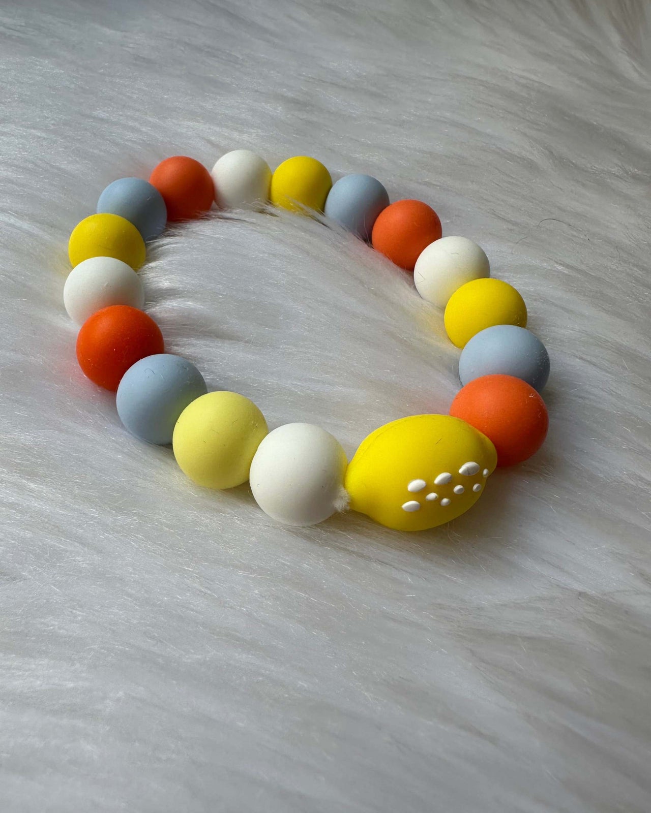 Anneau de dentition - Citron - Gris