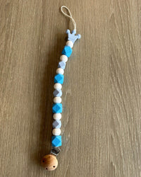 Attache sucette - King - Bleu