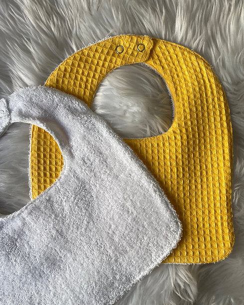  Bavoirs - Papillon – Duo bébé coton &amp; bambou absorbant