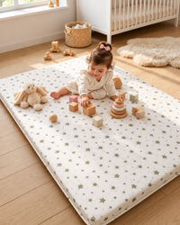 Matelas au sol - Étoiles Olive