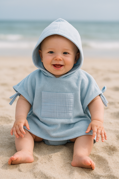 Poncho de plage - Bleu 💙