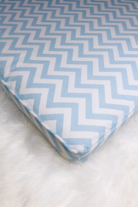 Matelas au sol - Zig Zag Bleu Ciel