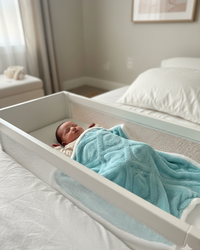 Couverture Hiver- Torsade Turquoise 100x100