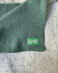 Couverture Mi-Saison - Vert Paillette Blanc - 100x80cm