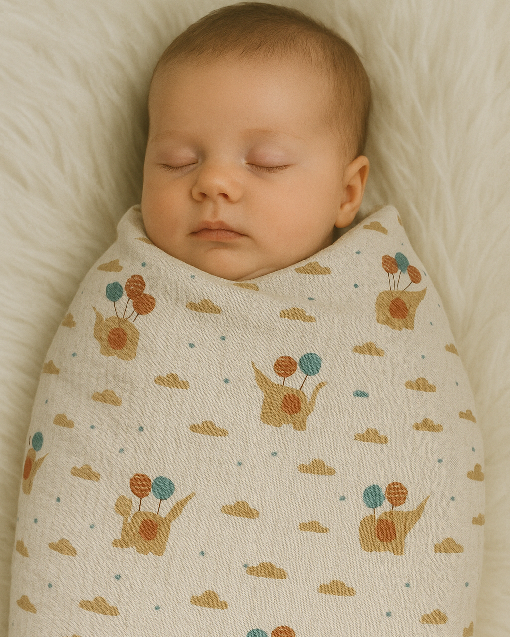 Couverture d’hiver -Joyeux Éléphant - 100x100