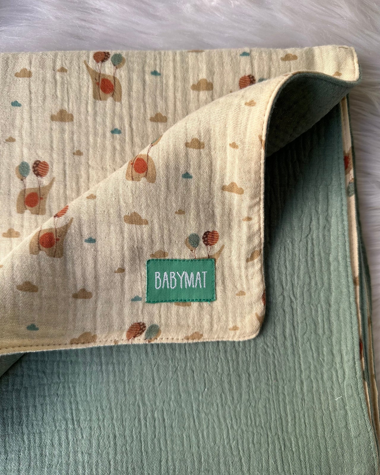 Couverture d’hiver -Joyeux Éléphant - 100x100