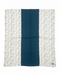 Couverture Mi-Saison - Feuille d’Automne- Patchwork x Bleu - 100x100cm