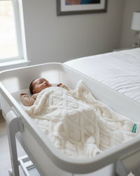 Couverture d'Hiver - Coeur Blanc- 100x100 cm