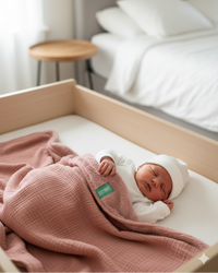 Couverture d'Hiver - Gaze de coton - Rose