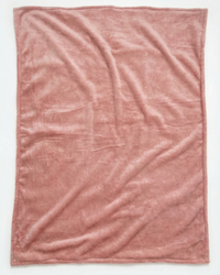 Couverture d'Hiver - Rose à pois dorés - Patchwork x Rainbow 100x80cm