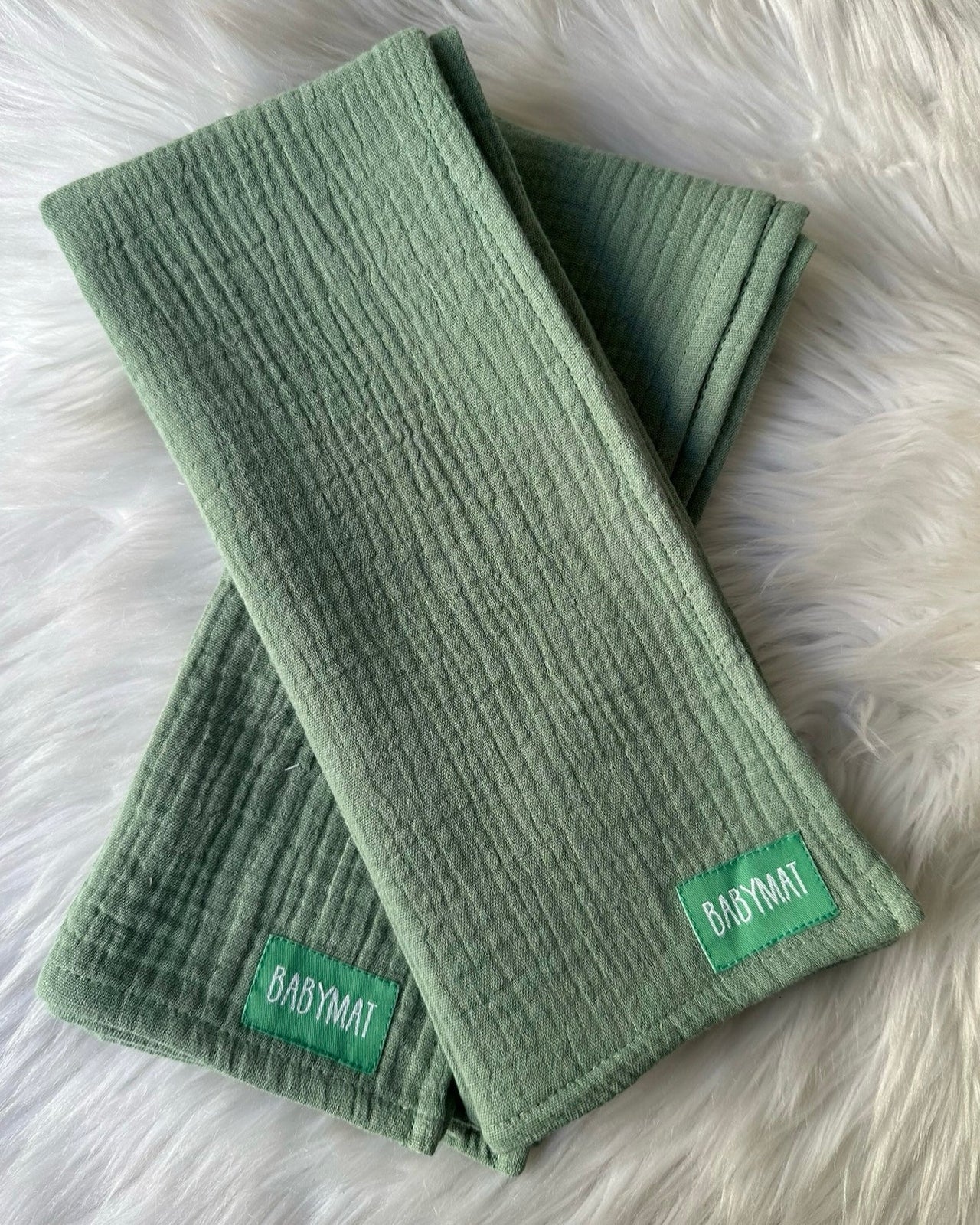 Duo de Langes - Vert -  60 X 60 cm