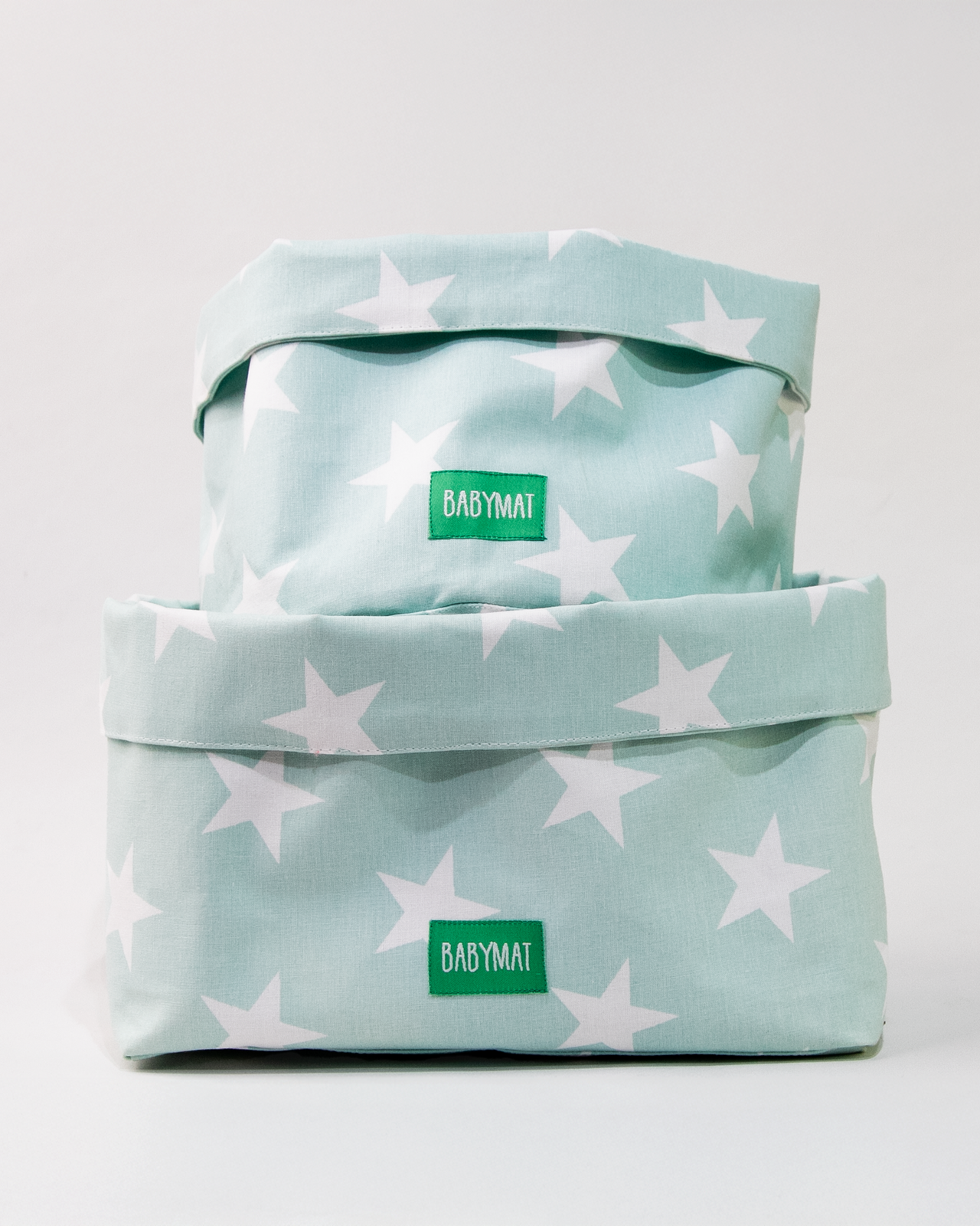 Duo de Paniers - Vert Étoiles BlanchesPaniers de rangementBABYMATBABYMATduo de paniers