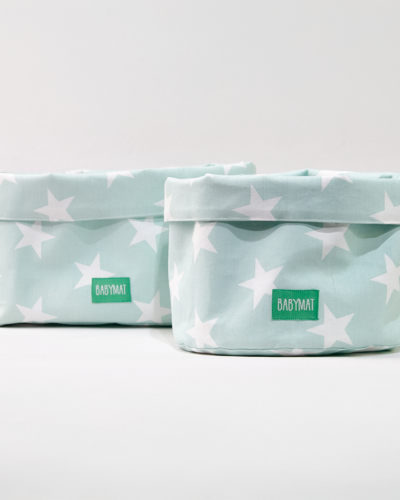 Duo de Paniers - Vert Étoiles BlanchesPaniers de rangementBABYMATBABYMATduo de paniers