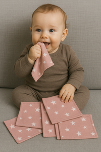 Lingettes - Petit Coton - Étoile Rose