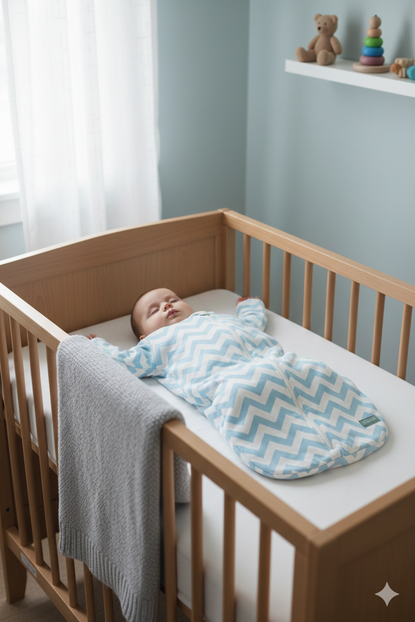 Gigoteuse - Zig Zag Bleu ciel