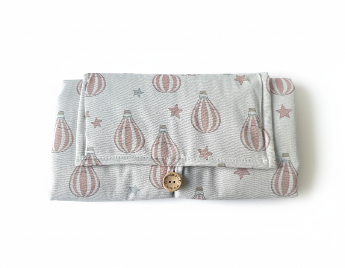 Tapis à langer - Montgolfière Rose