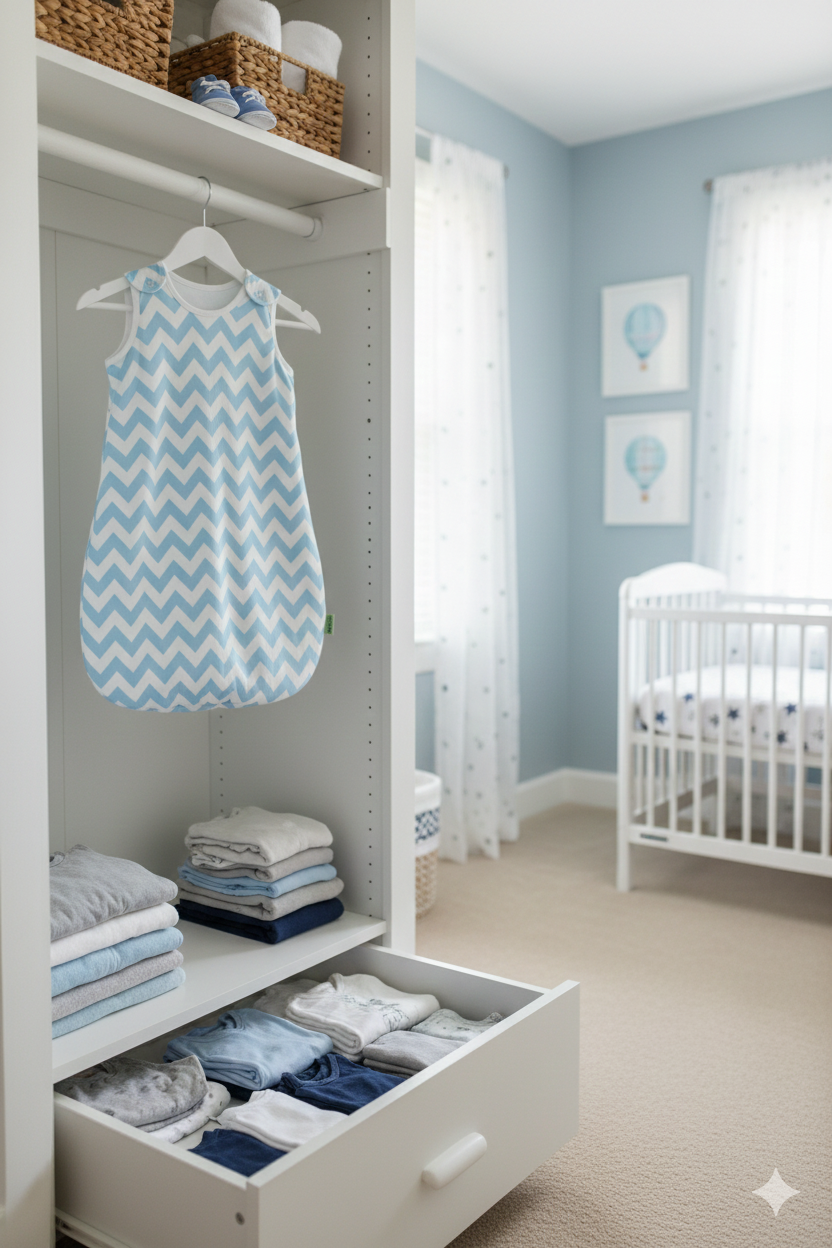 Gigoteuse - Zig Zag Bleu ciel