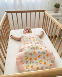 Gigoteuse - Marguerite - Patchwork - Saumon