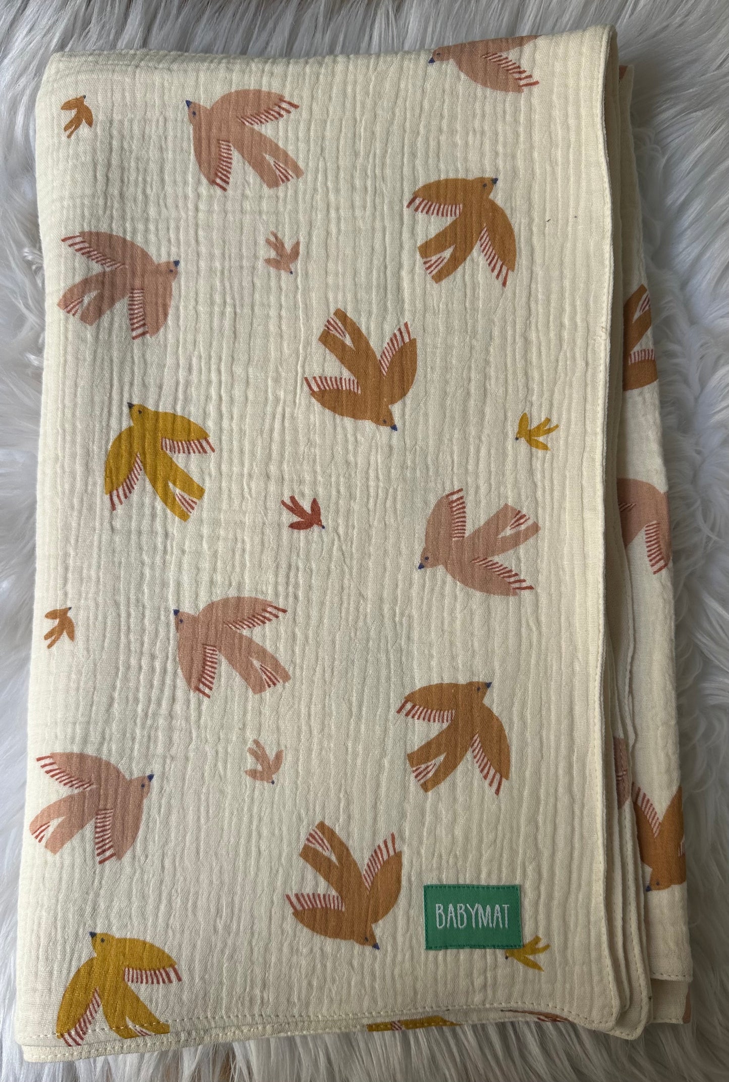Couverture Mi-Saison -Oiseaux 🦜- 100x80cm