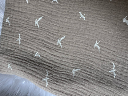 Couverture Mi-Saison - Cocon d'Ailes 🪽 - Blanc 100x100cm