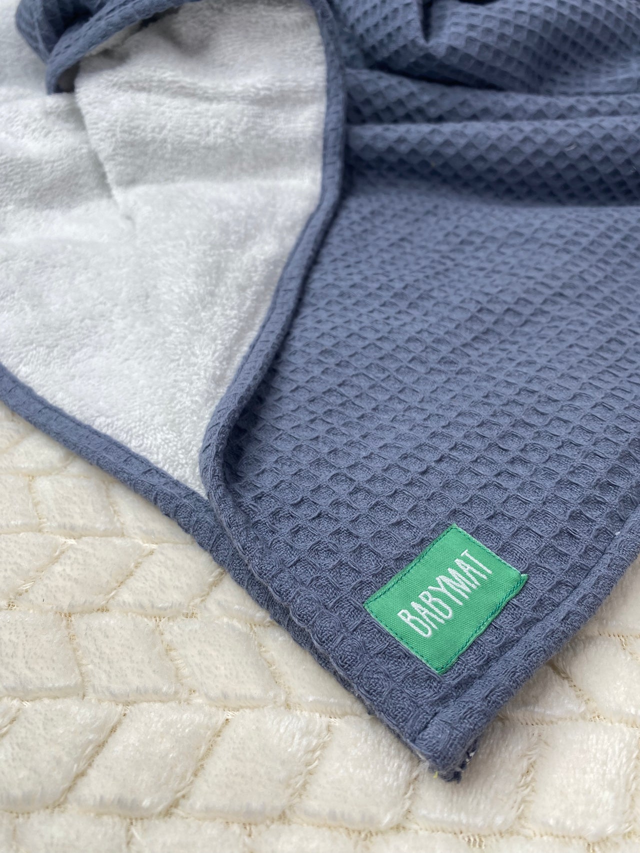 Serviette de Bain - Duo Confort Bleu perlé-  130x70cm