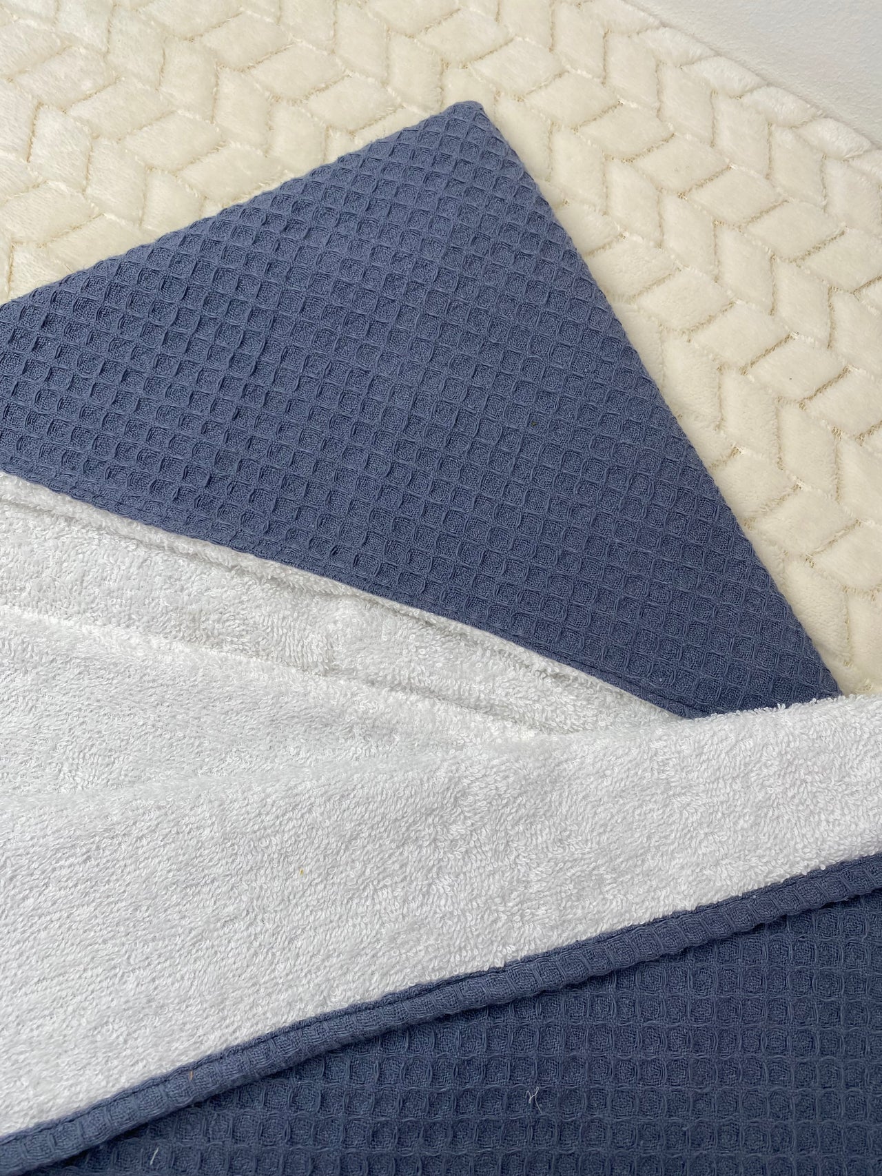 Serviette de Bain - Duo Confort Bleu perlé-  130x70cm